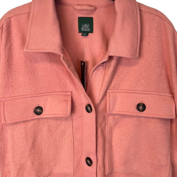 Women's Cropped Cozy Cardigan Long Sleeve - Size M - Picture 3 of 5